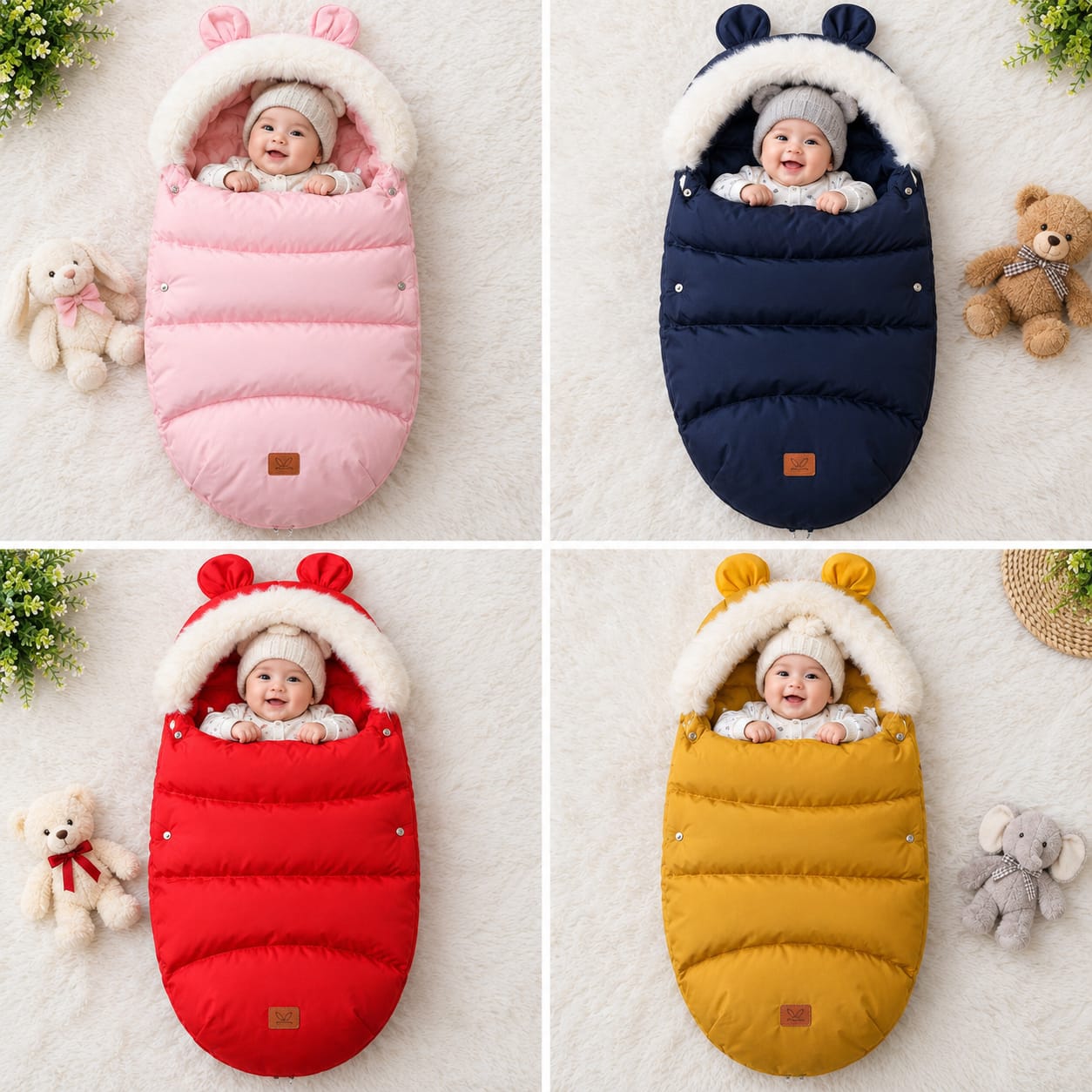 Baby Sleeping Blanket 4 PCS Combo