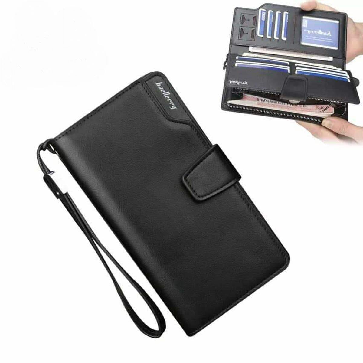 Leather Long Wallet Brawn